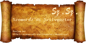 Szemerédi Szilveszter névjegykártya