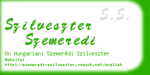 szilveszter szemeredi business card